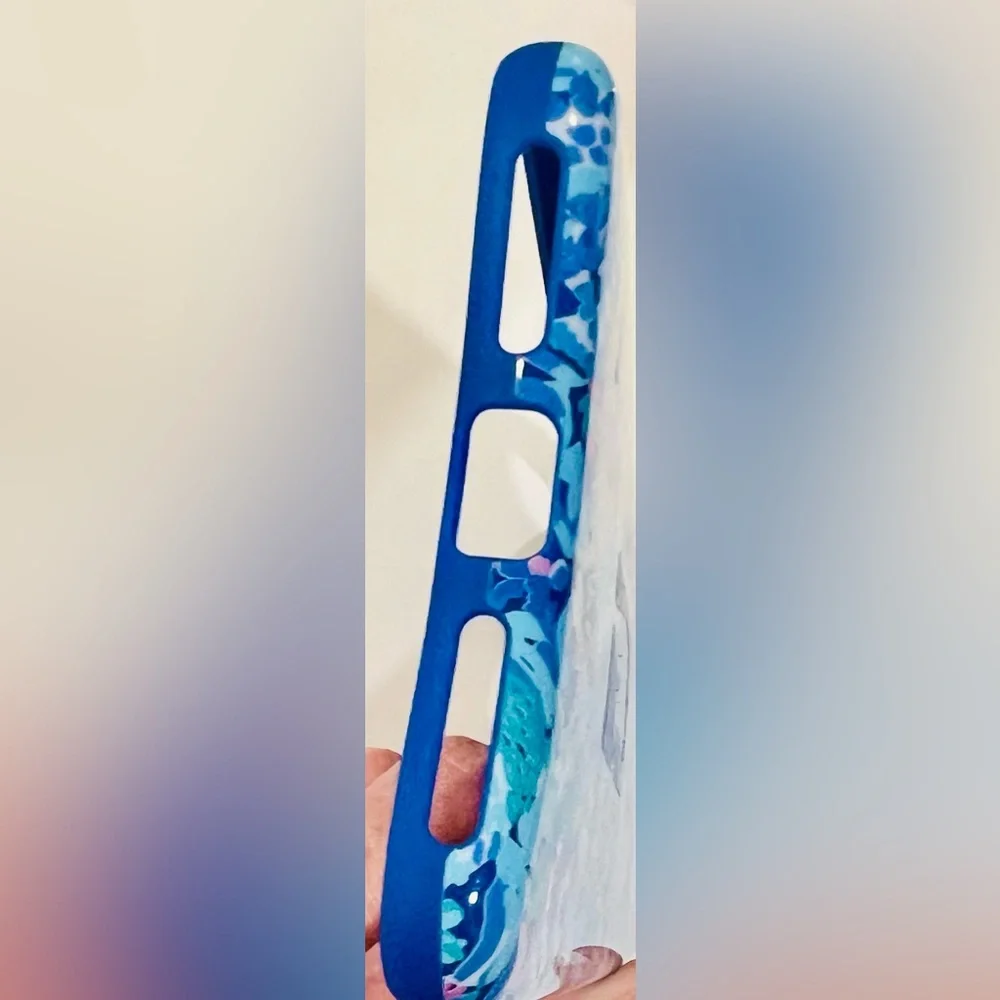 Lilly Pulitzer Blue Teal Floral Swirl iPhone Case for iPhone X/XS